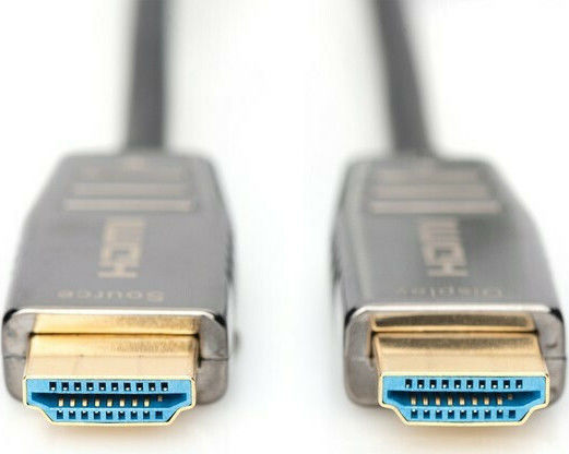 Digitus HDMI 2.1 Ultra High Speed 48Gbps 4K 120Hz HDR VRR Cable HDMI Male - HDMI Male 15m Black