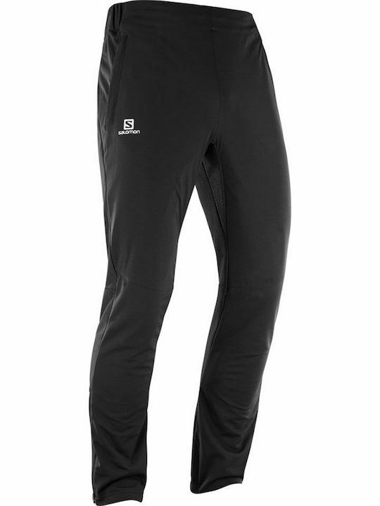 Salomon Agile Warm Lang Hose Wandern Schwarz