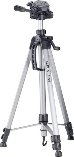 Cullmann Kamerastative Alpha 2500 Mobile aus Aluminium mit 3-Wege Kopf bis 165cm und Belastbarkeit 2,5kg