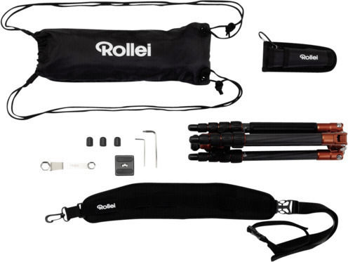 Rollei Compact Traveler No. 1 Carbon Τρίποδο - Φωτογραφικό Orange