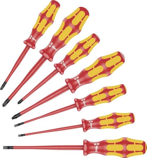 Wera Set Șurubelnițe Electricianului 10V cu 7 Vârfuri Schimbabile