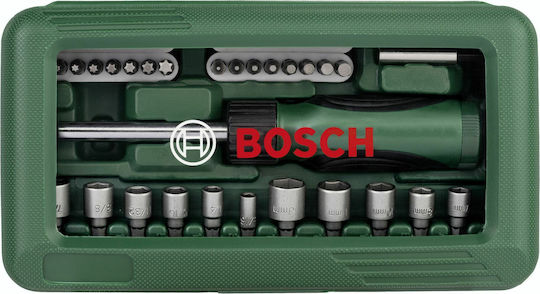 Bosch Șurubelniță De Castană cu 46 Vârfuri Magnetice Schimbabile