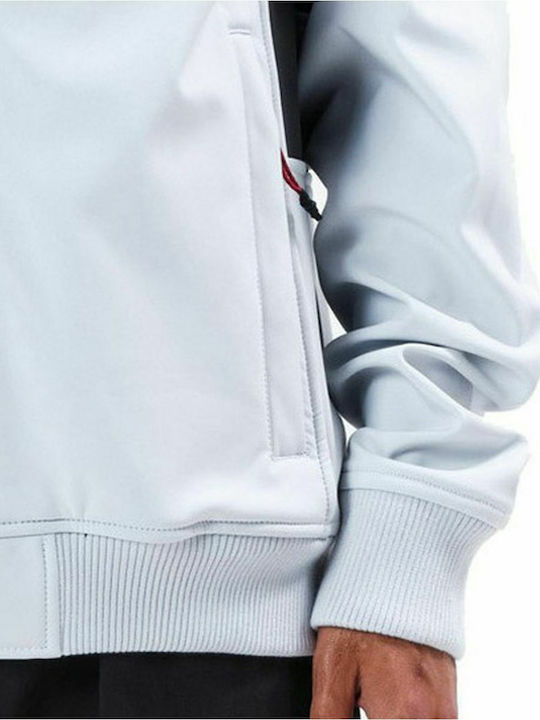 Winter Jacke Softshell Wasserdicht und Winddicht Ice White