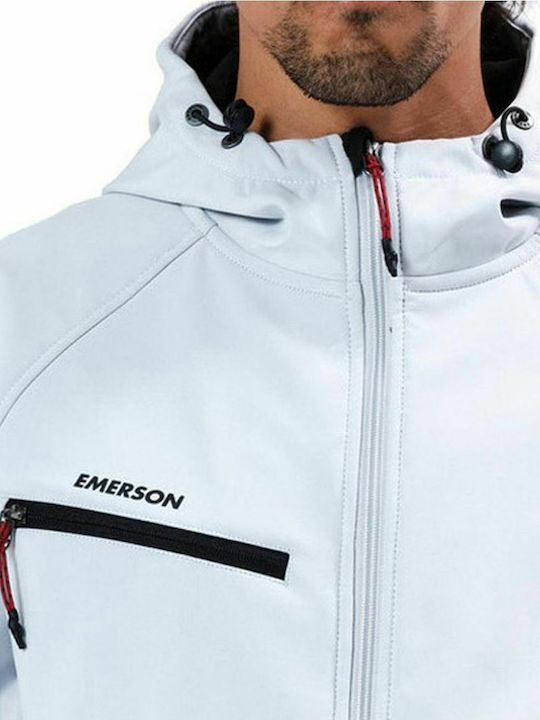 Winter Jacke Softshell Wasserdicht und Winddicht Ice White