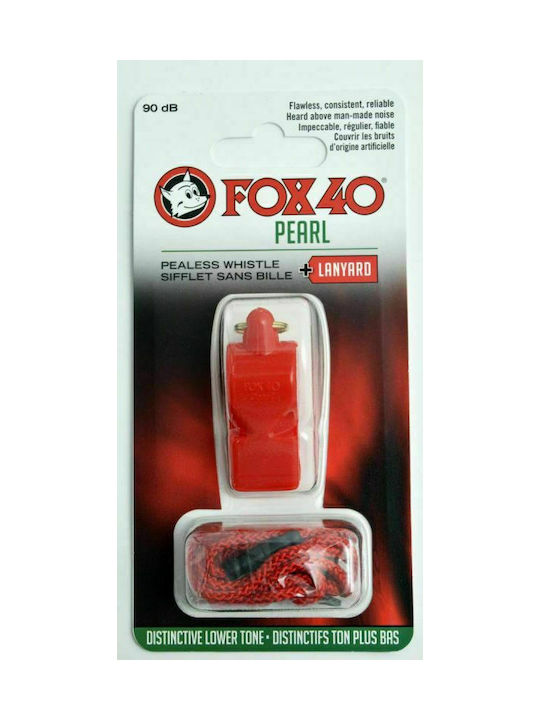 Fox40 Pearl Referees Whistle with Cord