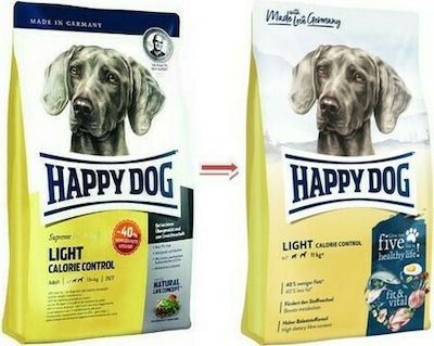 Happy Dog Light Calorie Control 4kg Trockenfutter Diät für erwachsene Hunde mittlerer & großer Rassen mit Reis und Geflügel