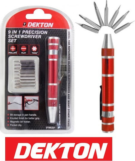Dekton DT65321 Screwdriver with Interchangeable Tips