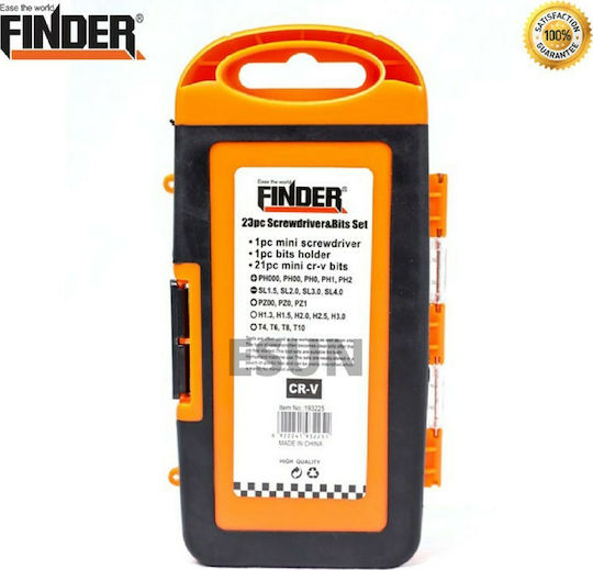 Finder Κατσαβίδι με 23 Εναλλασσόμενες Μύτες