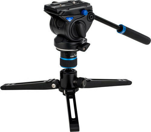 Benro Benro MCT38AFS4 Photography & Video Monopod with Flip Locks and S4 Video Head Aluminum with Tripod Base with Hydraulic Head and 4kg Maximum Load
