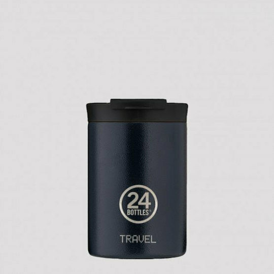 24Bottles Travel Tumbler Δοχείο Φαγητού Inox Θερμός Μπλε 350ml