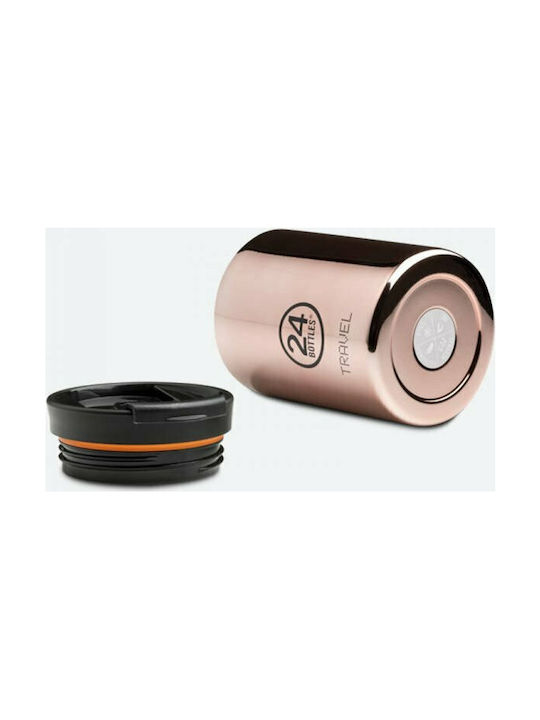 24Bottles Travel Tumbler Δοχείο Φαγητού Inox Θερμός Ροζ 350ml