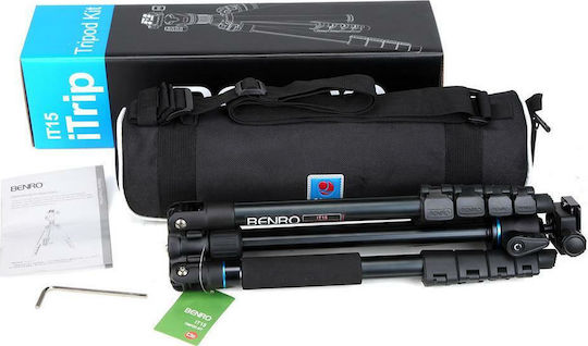 Benro iTrip Series 1 Aluminum Camera Tripod with IH1 Spherical Head from Aluminum with Spherical Head up to 154.5cm and Load Capacity 6kg