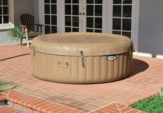 Intex Pure Spa Bubble Massage Στρογγυλή Πισίνα PVC 795lt Φουσκωτή με Υδρομασάζ