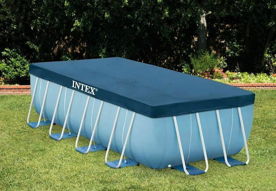 Intex Prism Metal Frame Piscină PVC 10.874lt Cu Cadru Metalic 488x244x107cm Gri