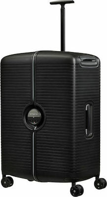 Samsonite Ibon Spinner Large Travel Suitcase Hard Black with 4 Wheels Height 76cm.