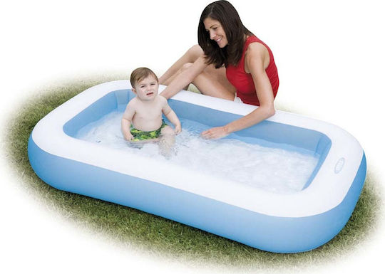 Intex Παιδική Πισίνα 90lt Φουσκωτή 166x100x25εκ. Μπλε