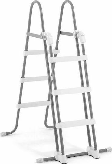 Intex Prism Frame Στρογγυλή Πισίνα 14614lt με Μεταλλικό Σκελετό 457x107εκ. Γκρι