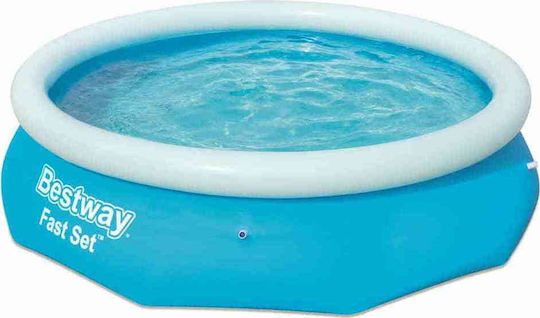 Bestway Скръгъл Басейн PVC 3800л Надуваем 305x76см Светлосин