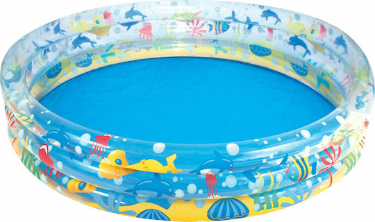 Bestway Children's Round Swimming Pool PVC 500L Inflatable 183x33cm Ocean