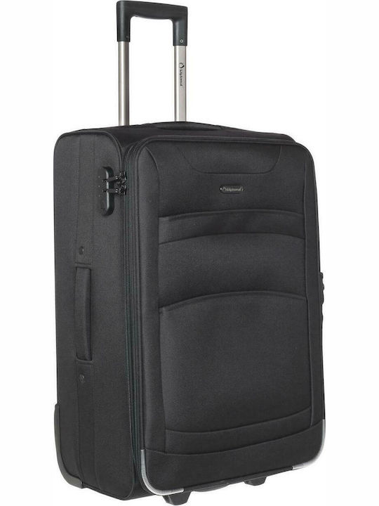 Diplomat Medium The London Collection Medium Fabric Black Suitcase With 2 Wheels Height 67cm