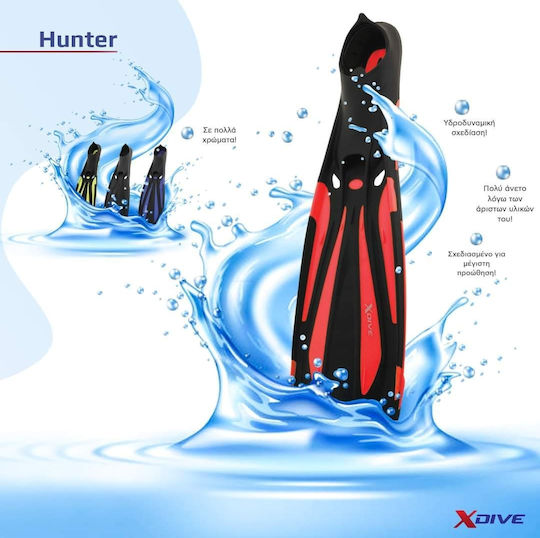 XDive Плавници Плуване Hunter Червено