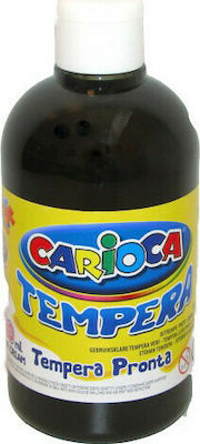 Carioca Tempera Tempera Farben Schwarz in Flasche 500ml 1Stück 23084