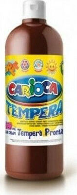 Carioca Tempera Τέμπερα Ζωγραφικής Καφέ σε Μπουκάλι 1000ml