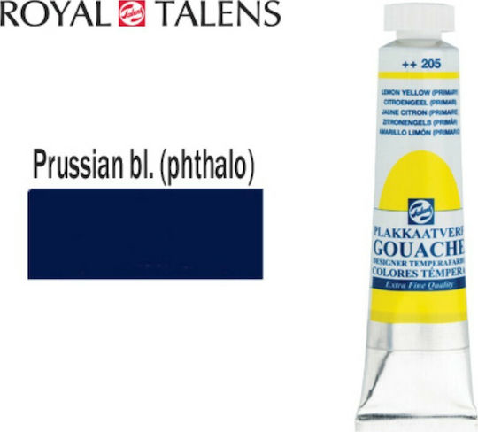 Royal Talens Extra Fine Tempera Paints Prussian Blue 566 in Tube 20ml 1pcs