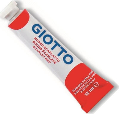 Giotto Tempera Tempera Colour Paint Tube 12ml Red