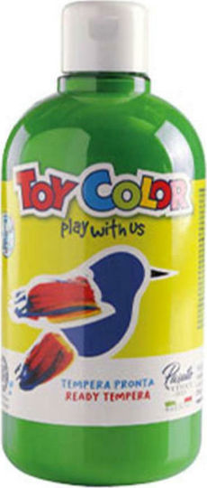 Toy Color Ready Tempera Farben Green Open in Flasche 500ml 1Stück