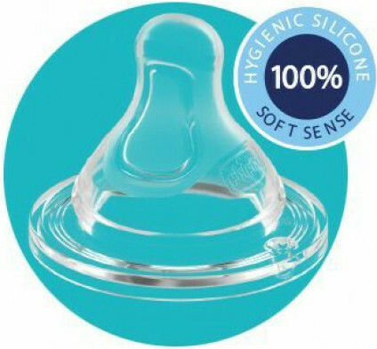 Chicco Glass Baby Bottle Well Being Anti-Colic with Silicone Nipple for 0+, 0+ m, months Pink Circles - Pink 240ml