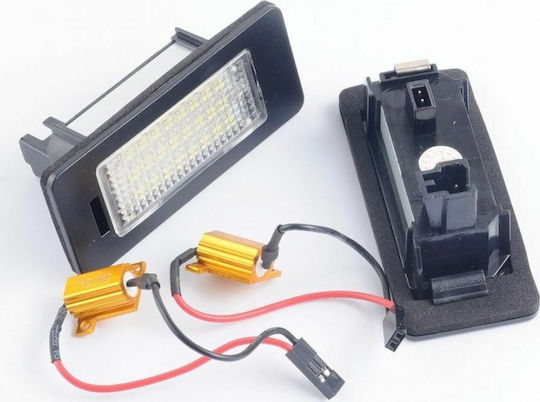 License Plate Lights LED Volkswagen Golf Passat Sharan Touareg Touran 2 Pieces