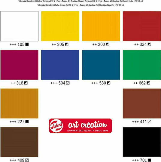 Royal Talens Oil Colour Combi Set Set Ölfarben Mehrfarbig 12ml 17Stück 9010113M