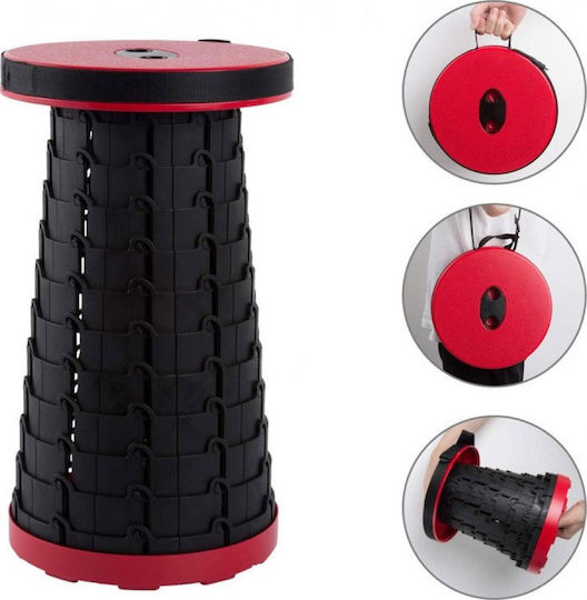 Factory Telescopic Scaun de Plajă Roșu 25x25cm