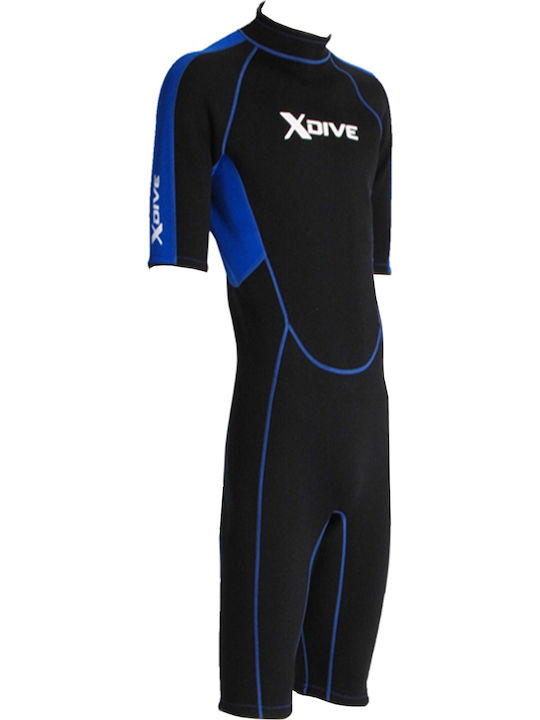 Scuba Force Torre Μονοσόρτς Κατάδυσης Διπλόφοδρο με Φερμουάρ Μαύρο 3mm 64211