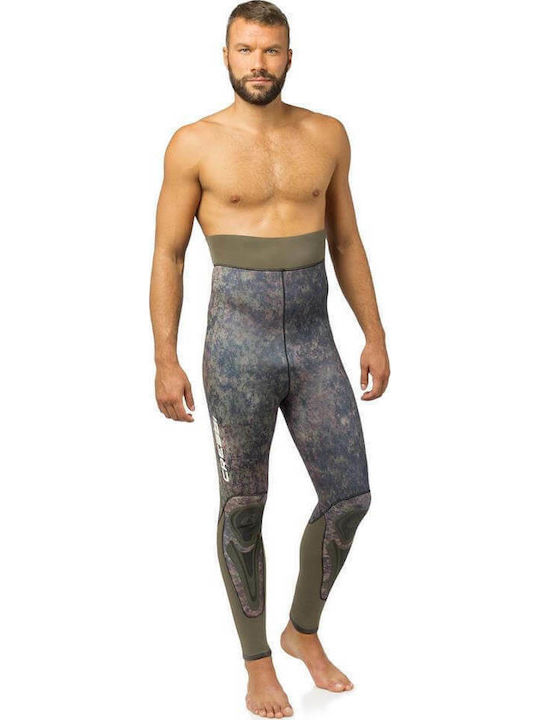 CressiSub Seppia Full Body Wetsuit Shaved with Chest Pad for Speargun Camouflage Green 3.5mm