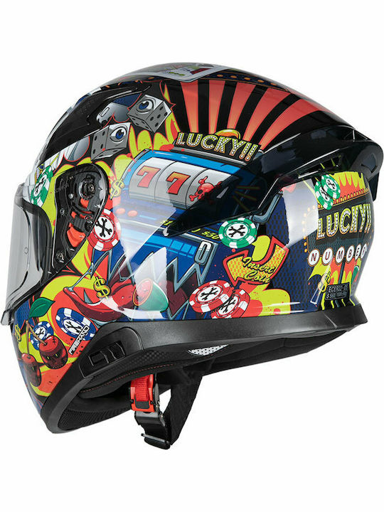 Pilot Snake Lucky Gloss Motorcycle Helmet Full Face ECE 22.05 1500gr with Sunvisor PIL000KRA80