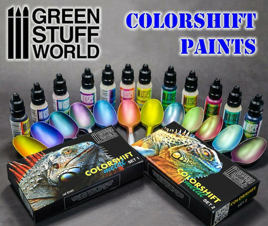 Green Stuff World Colorshift Metal Model Making Paint 1674 - Chameleon Evil Forest 17ml