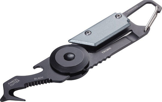 Troika Egon Multitool Schlüsselanhänger mit 5 Werkzeugen Grau