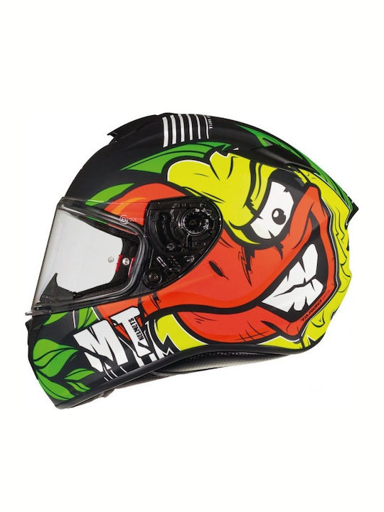 MT Targo Truck A2 Fluo Black/Yellow Motorcycle Helmet Full Face ECE 22.05 1450gr