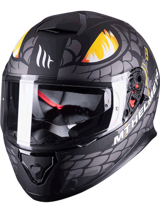 MT Thunder 3 SV Slang Black/Grey Motorcycle Helmet Full Face DOT / ECE 22.05 1450gr MTH000KRA360