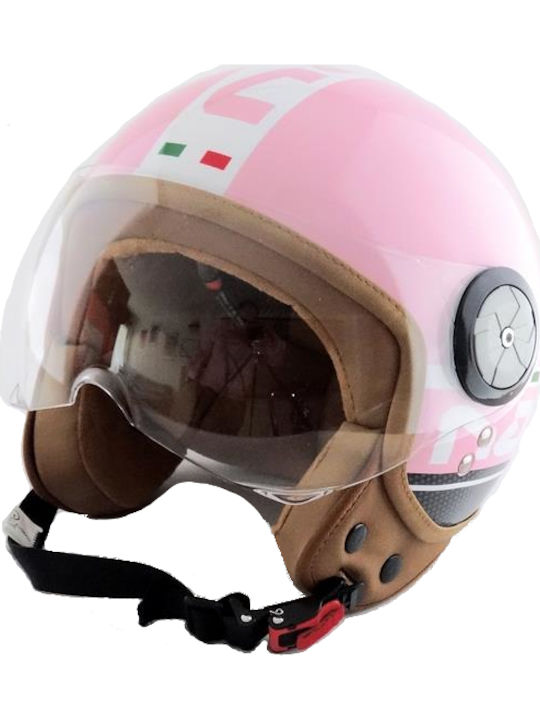 Beon B-110 Nano+ Pink Κράνος Μηχανής Jet 1000gr