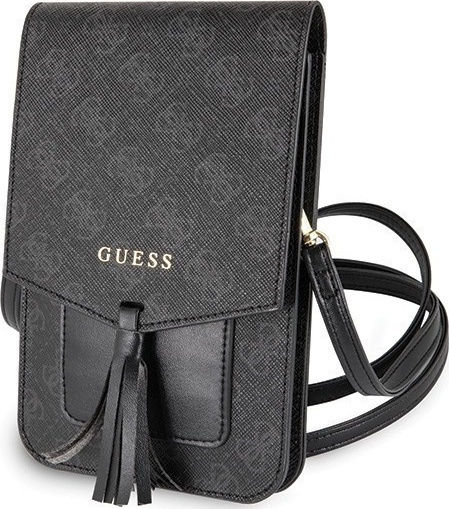 Guess Uptown Wallet Phone Bag Sock & Pouch Black GUWBSQGBK
