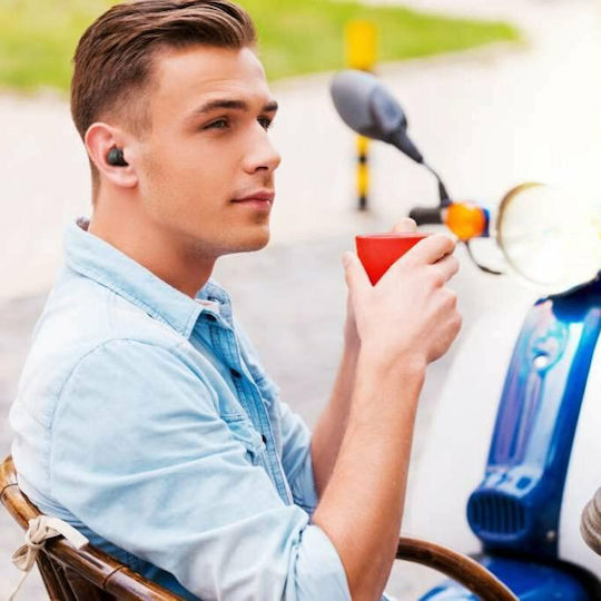 Motorola VerveBuds 400 Bluetooth-Freisprecheinrichtung Kopfhörer mit Ladeetui Schwarz