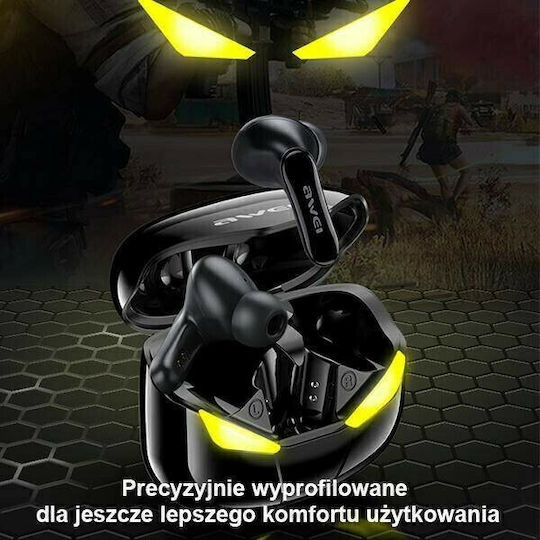 Awei T35 In-ear Bluetooth Handsfree Earphones with Sweat Resistance and Charging Case Black