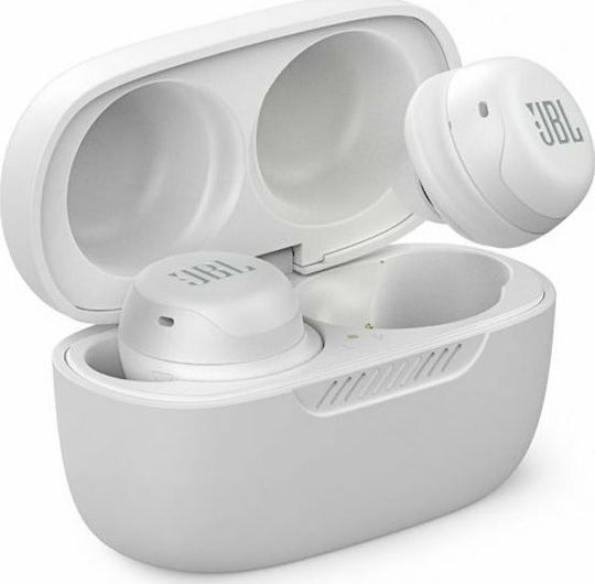 JBL Live Free NC+ In-ear Bluetooth Handsfree Ακουστικά με Αντοχή στον Ιδρώτα και Θήκη Φόρτισης Λευκά