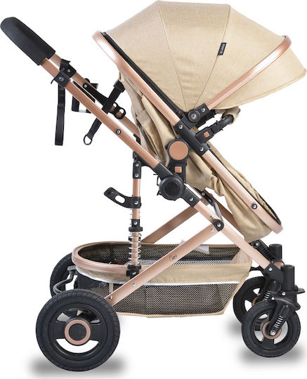 Moni Ciara Adjustable 2 in 1 Baby Stroller Suitable for Newborn Beige 12kg