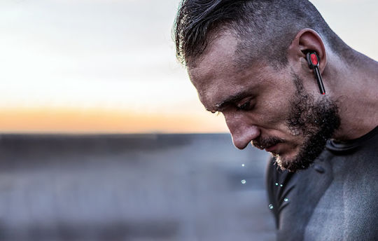 BlitzWolf AirAux AA-UM5 In ear Bluetooth хендсфри Слушалки с Устойчивост на Пот и Кутийка за Зареждане Черен