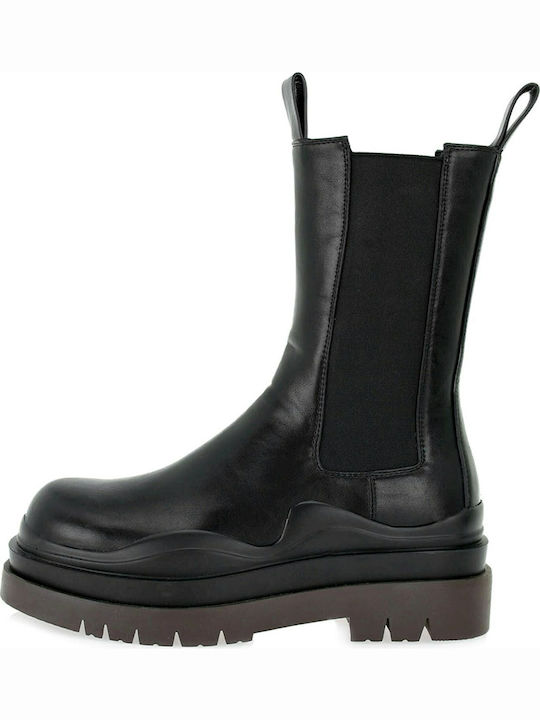 Women's Chelsea Boots with Medium Heel Black