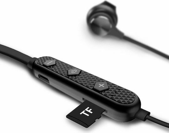 Dudao U5 Plus Earbud Bluetooth Handsfree Ακουστικά με Αντοχή στον Ιδρώτα Μαύρα